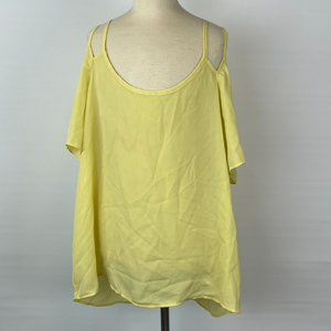 *BNWT* Pink Rose Yellow Shirt Top Blouse ((size XL)) NEW